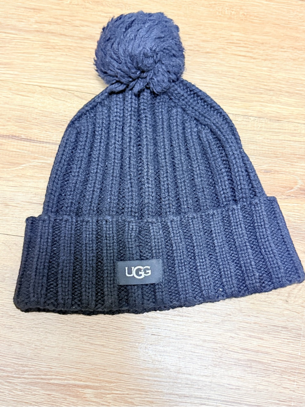 UGG black Knit Pom Beanie